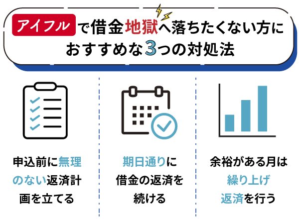 アイフルで借金地獄に落ちないための3つの対処法