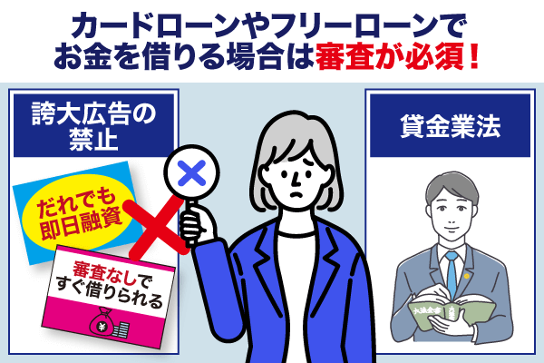 カードローンで審査必須と定められている理由2種類の図解